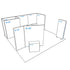 20x20 Booth Backlit Display Kit 07 - PIXLIP USA